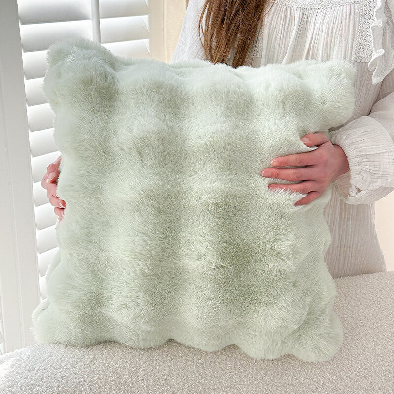 Soft Reversible Plush Sofa Pillow