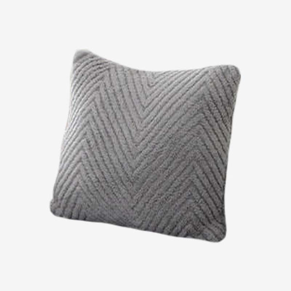 Plush Cushion Herringbone Pillow