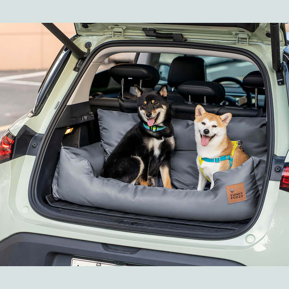 Travel Bolster Safety Waterproof Medium Large Dog Car Back Seat Bed