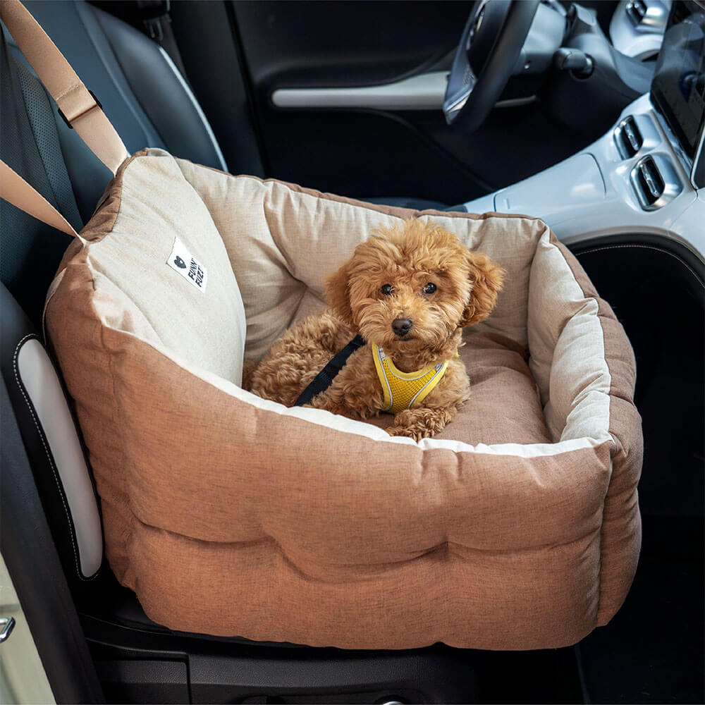 Cama para asiento de coche para perros elevada y gruesa impermeable con protección de viaje