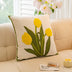 Tulip Sunflower Bouquet Home Decor Sofa Pillow