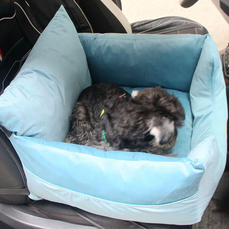 Cama grande del asiento de coche del perro de la seguridad desprendible y lavable de la tela del terciopelo