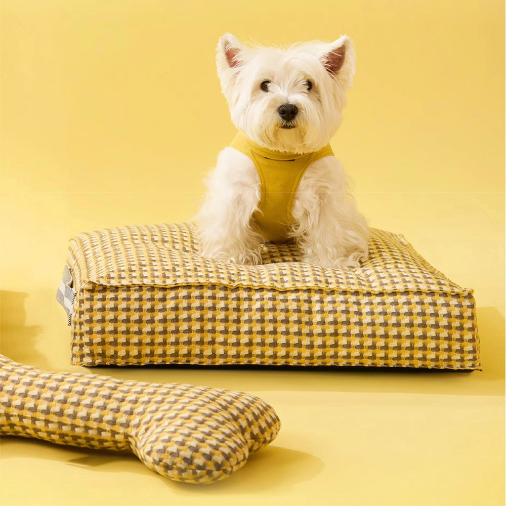 Waffle Shape Sweet Dreams Calming Dog Bed