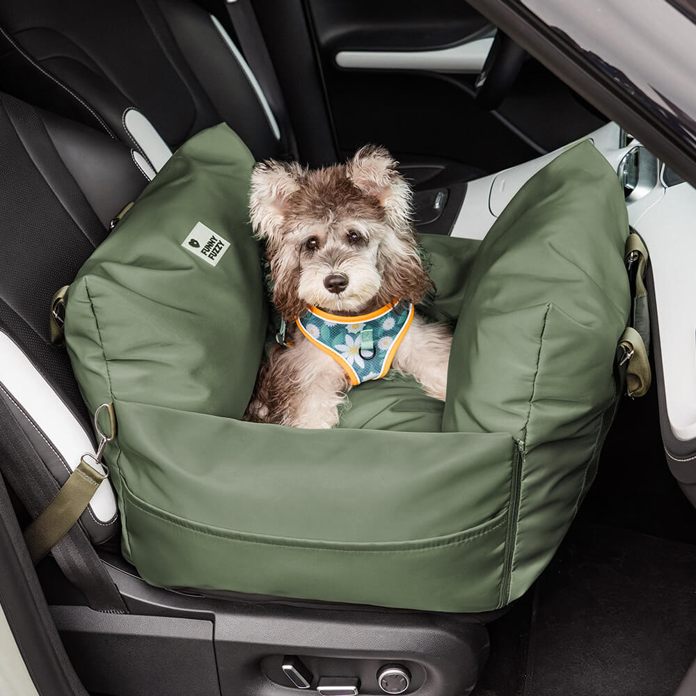 Cama con asiento de coche para mascotas para perros de cuero completo - Fort