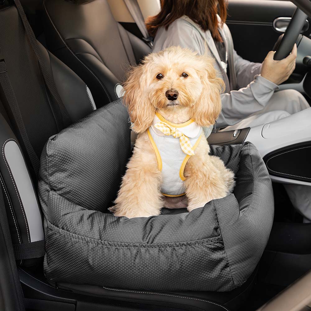 Cama impermeable para asiento de coche para perros con refuerzo de viaje
