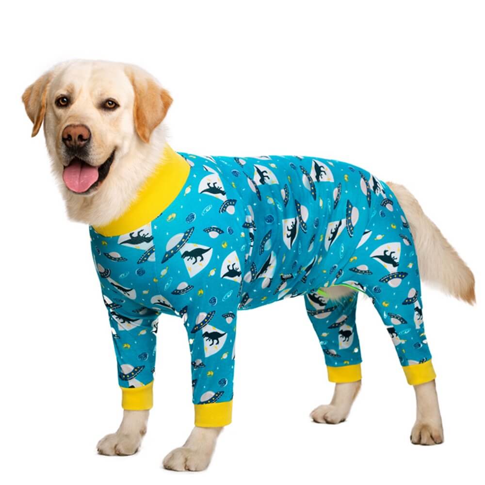 Ropa para perros grandes: pijama fino de cuatro patas con cubierta completa para el vientre