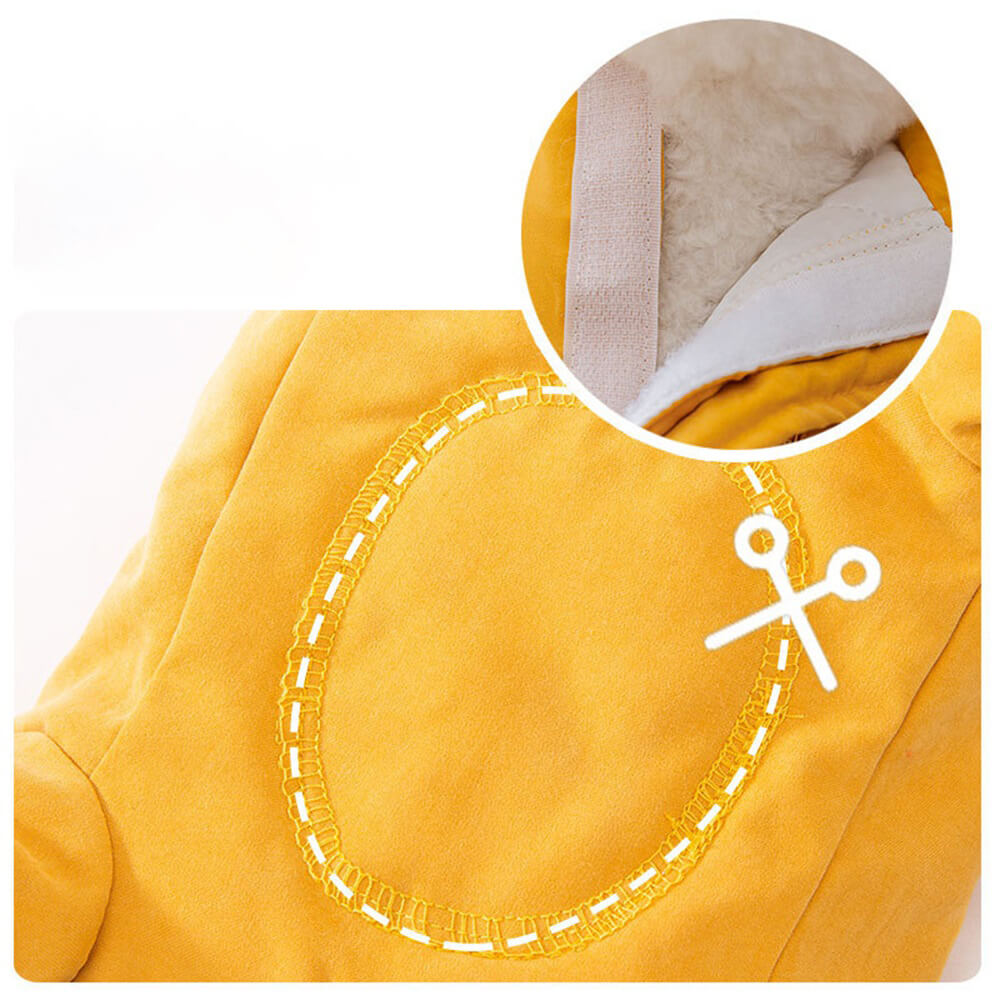 Sunny Yellow Dog Jacket – Stylish & Cozy Outerwear for Cold Weather