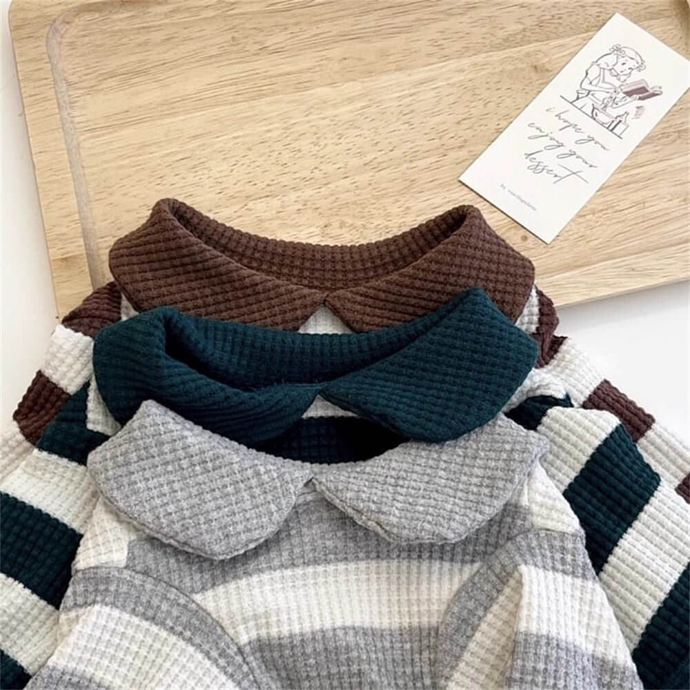 Stylish and Cozy Striped Dog Sweater - Perfect for Small Breeds