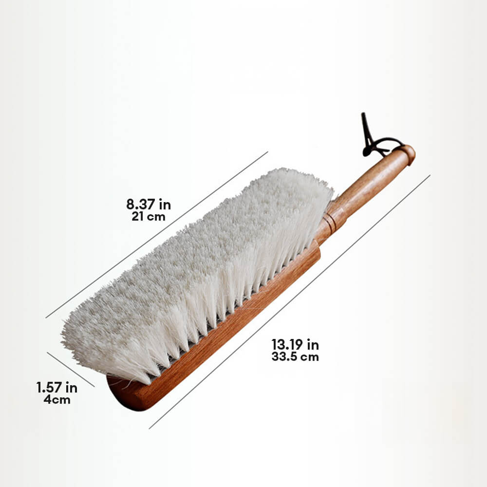 Sandalwood Handle Wool Bristle Multifunctional Dust Cleaning Brush