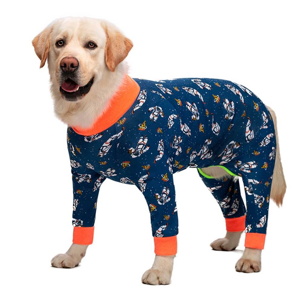 Ropa para perros grandes: pijama fino de cuatro patas con cubierta completa para el vientre