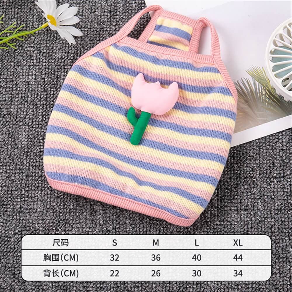 Spring Summer Cute Cartoon Funny Big Goose Pocket Harness Vest for Small Dogs Cats Pet Clothes