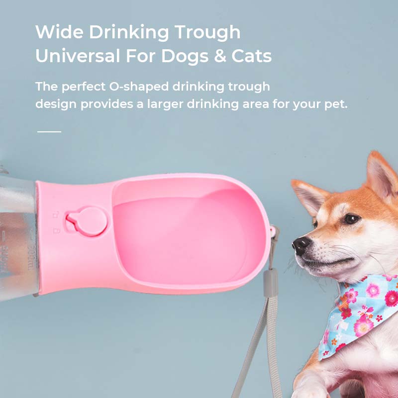 Botella de agua portátil multifuncional 3 en 1 para pasear perros