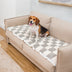 Checkered Color Matching Large Non-slip Pet Mat Couch Cover