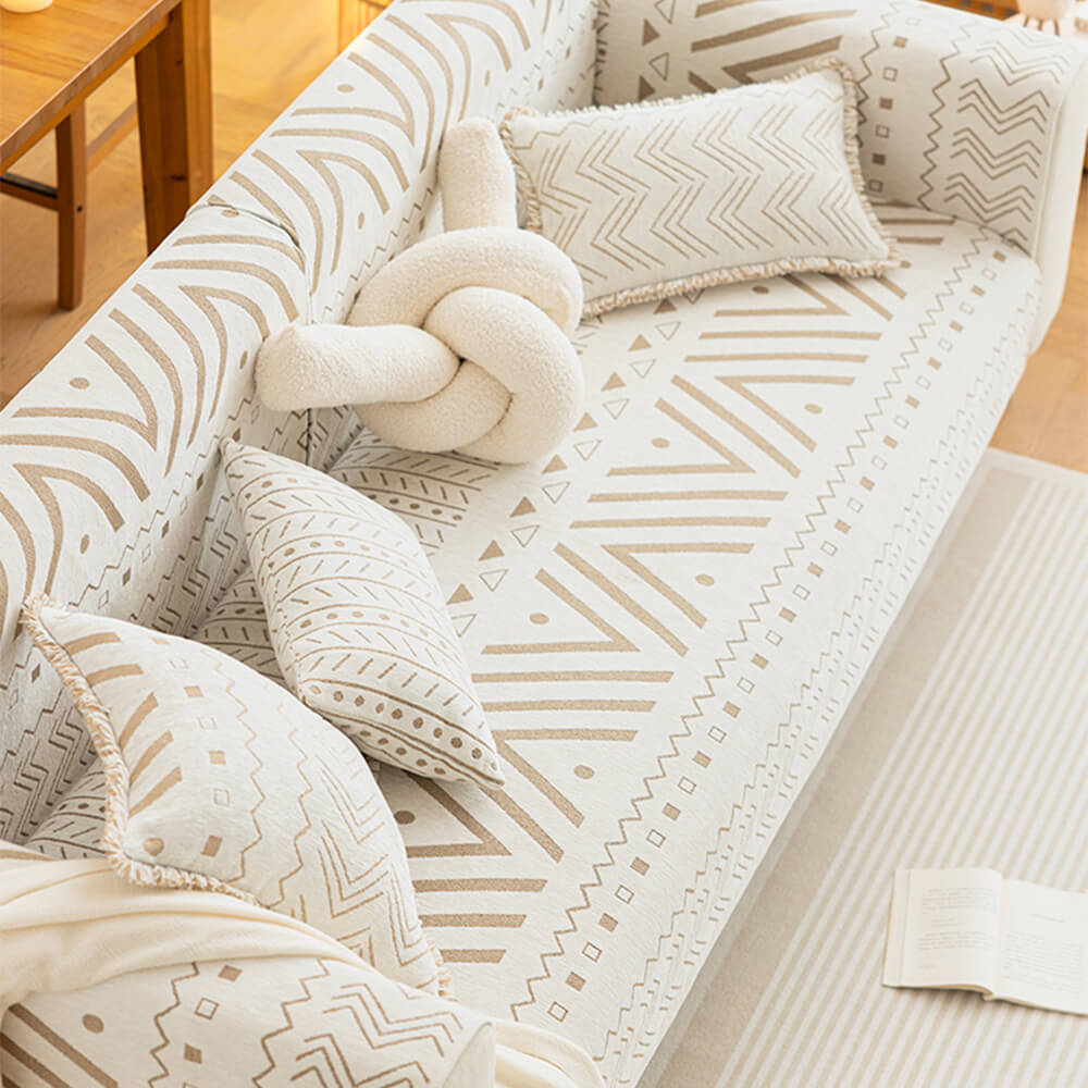 Funda de sofá seccional decorativa para sofá, transpirable, resistente al desgaste, de tela de chenilla