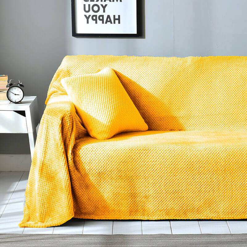 Cosy Home Funda de sofá de terciopelo Funda de sofá con patrón de piña