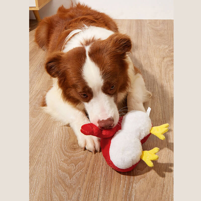Lustiges Plüsch-Quietschspielzeug für Hunde – Hintern