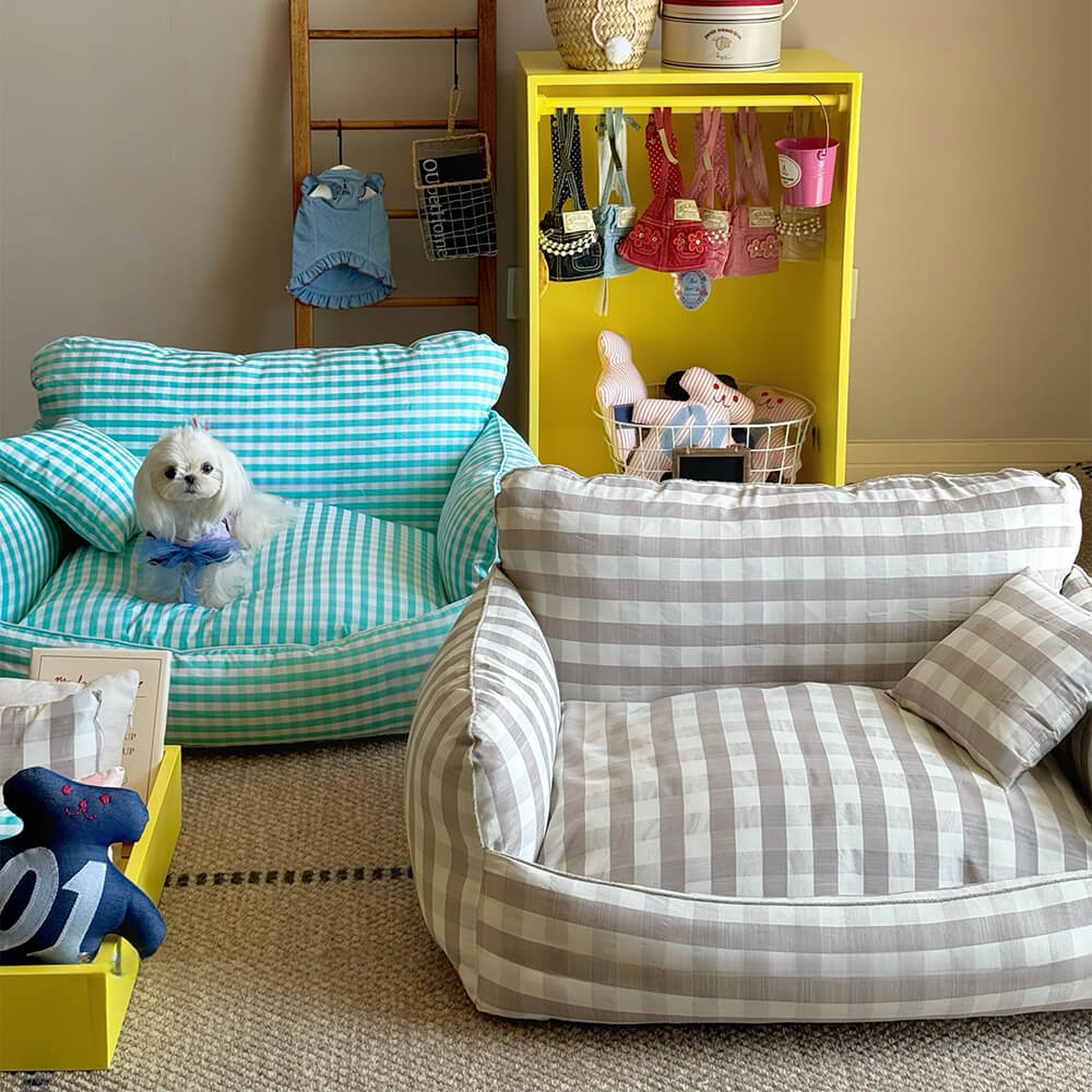 Bonnes choses lin respirant confort canapé-lit pour animaux de compagnie lit pour chien
