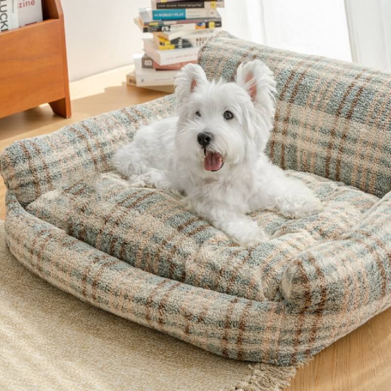 Canapé-lit confortable en peluche pour chien et chat Lazy Holiday