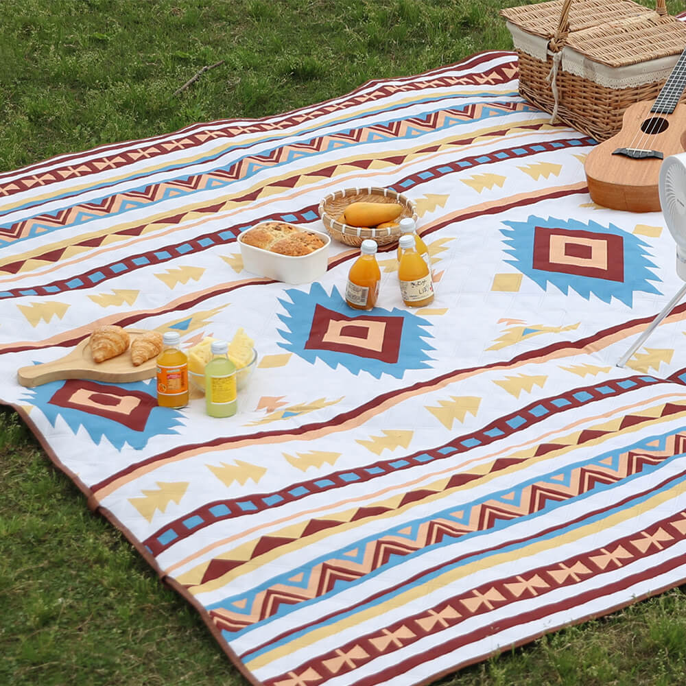 Estera de picnic plegable impermeable ultrasónica al aire libre marroquí