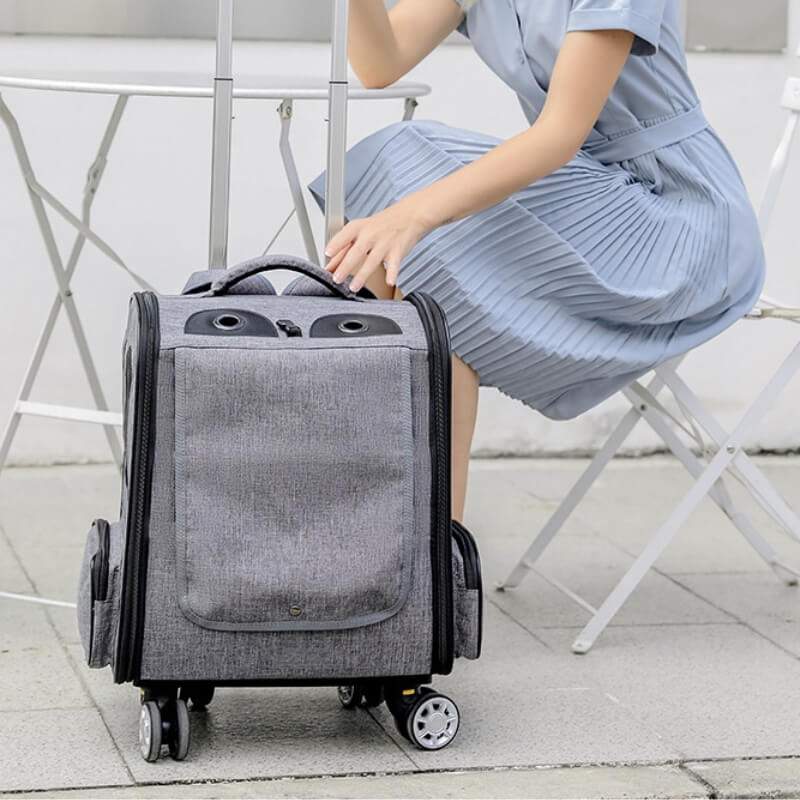 Mehrzweck-Klappkatzen-Reiserucksack, Haustier-Trolley