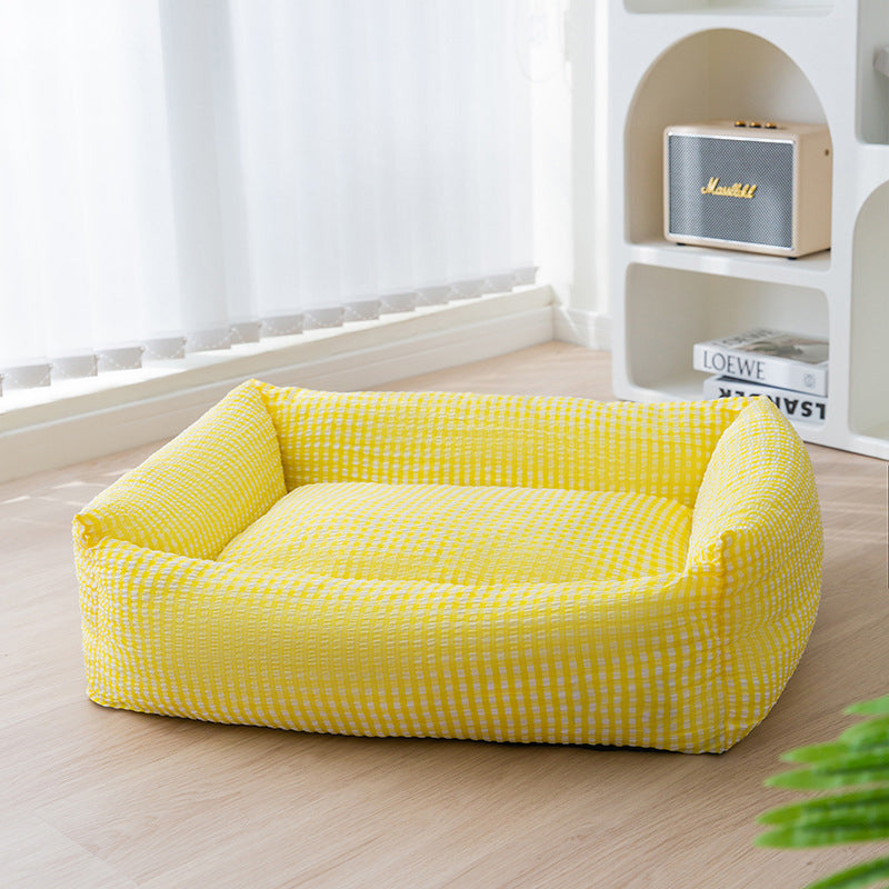 Cama rectangular lavable para perros Cama transpirable para mascotas