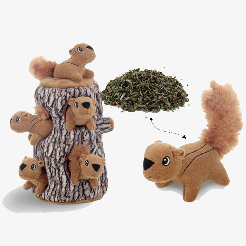 Eichhörnchen-Anreicherungsspielzeug für Hunde und Katzen
