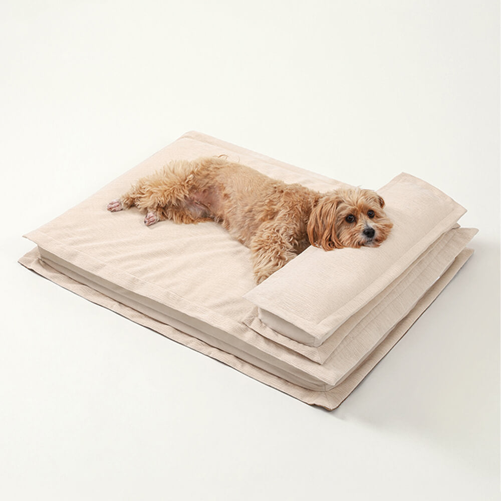 Waterproof Anti-Anxiety with Sponge Support Deep Sleeping Dog Bed