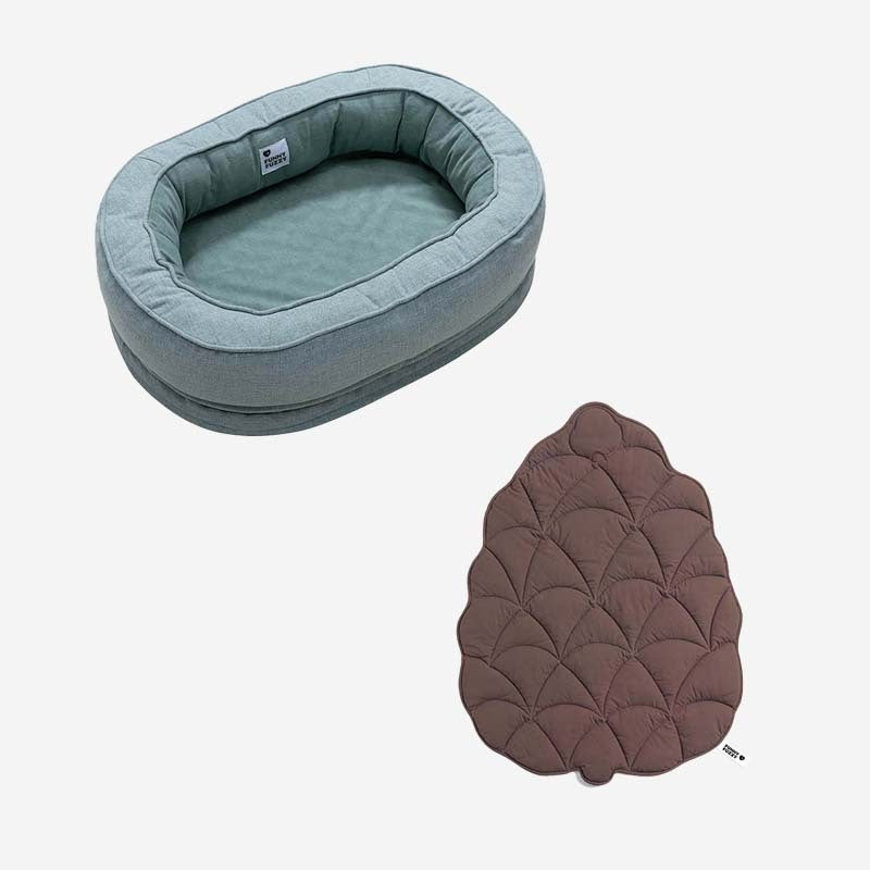 Leaf Shape Dog Blanket With Donut Dog Bed Luxury Dog Gifts