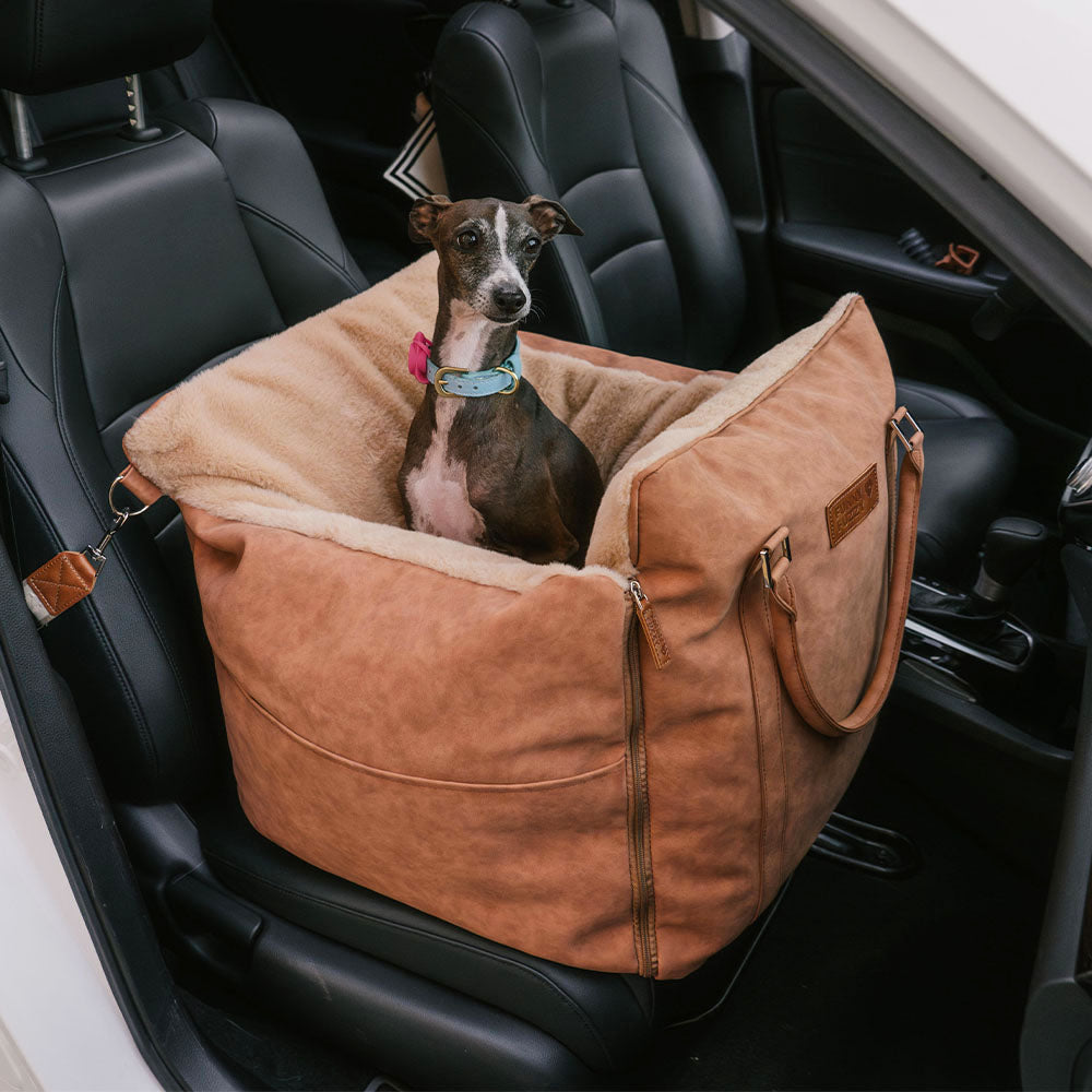 Grand siège d'auto rehausseur de transport pour chien, moelleux, chaud et sûr, antidérapant, Ride et Rover