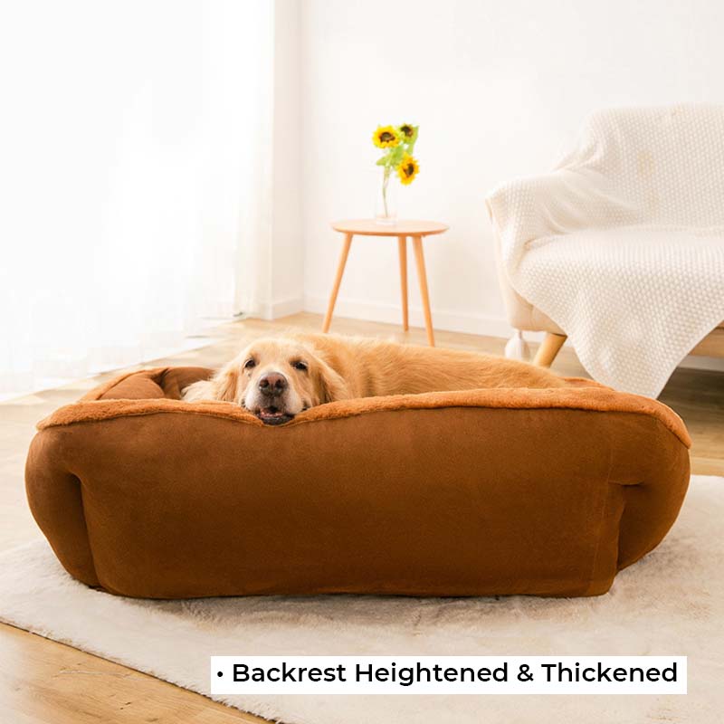 Sofá cama vintage grande y acogedor para perros