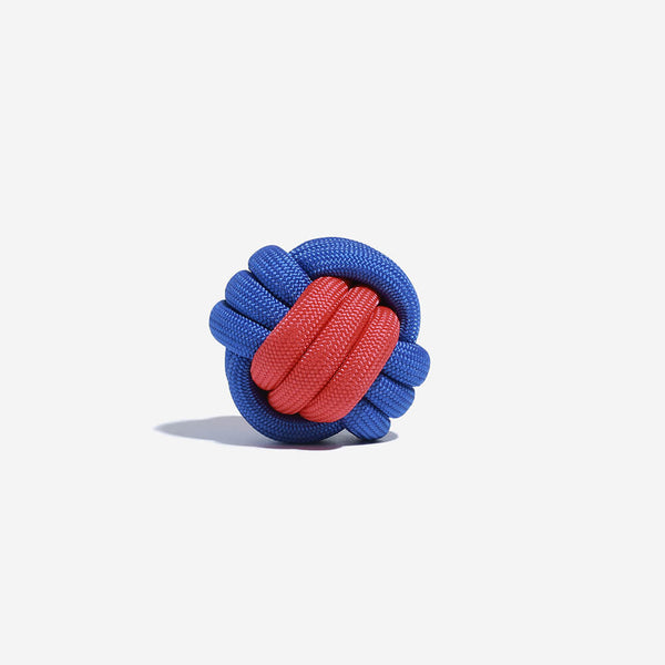 Knots Ball Throwing Dog Toy - Color Clash - FUNNYFUZZY