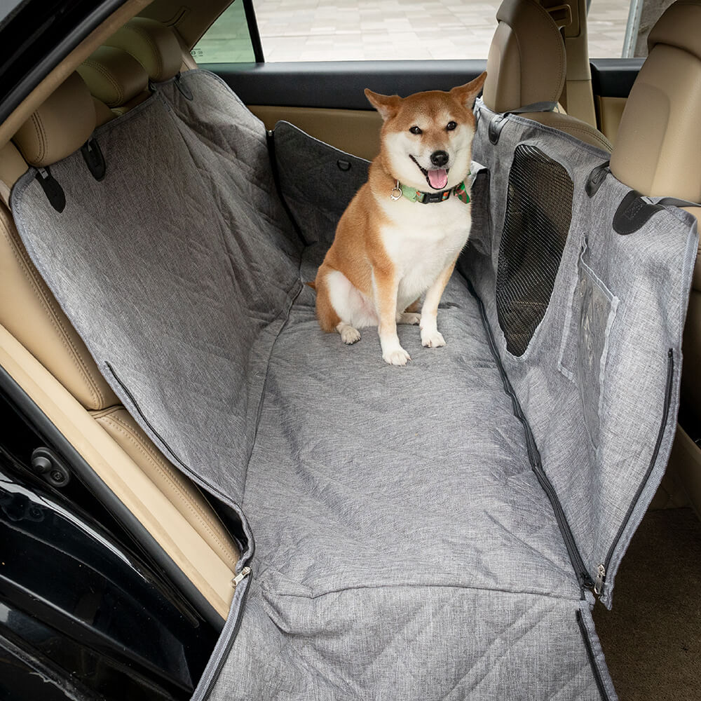 Cubierta de asiento de coche para perros resistente a los arañazos, impermeable, de tela catiónica, Oxford