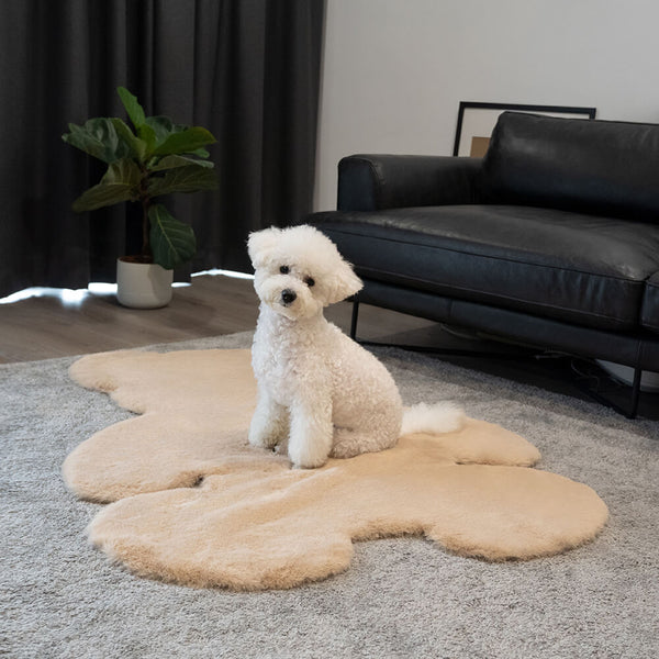 Teddy Bear Shaped Fluffy Large Pet Mat - FUNNYFUZZY