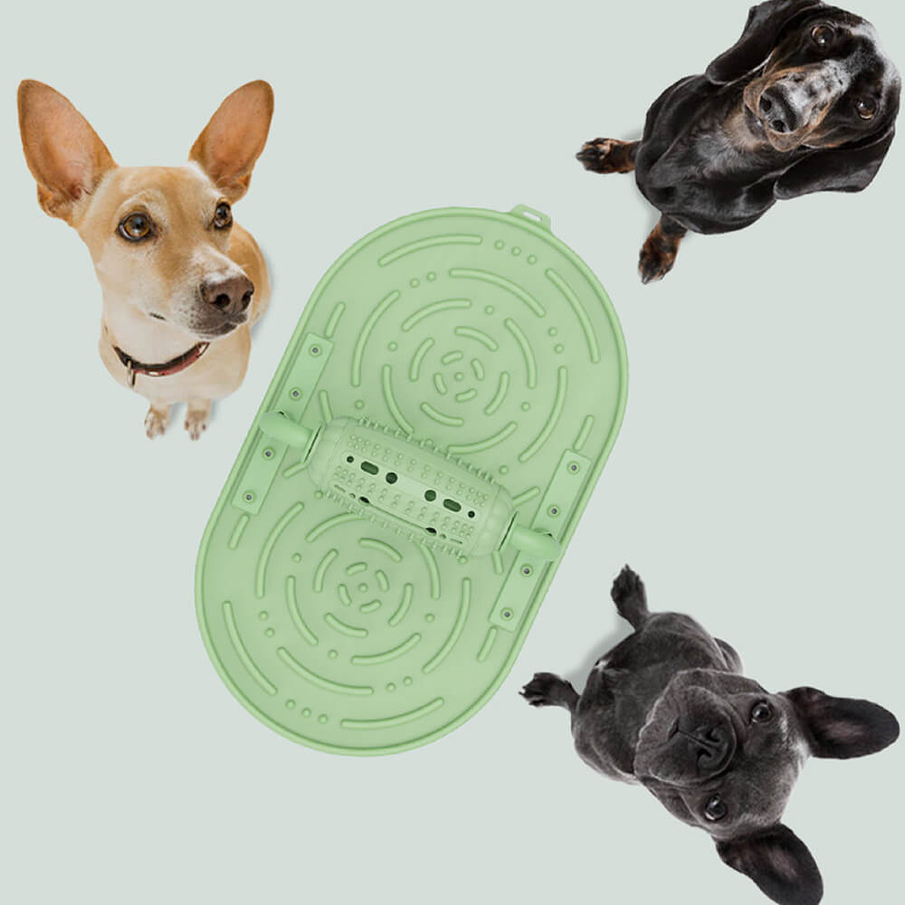 Estera de alimentación lenta de juguete para perros con rodillo mejorado y fugas