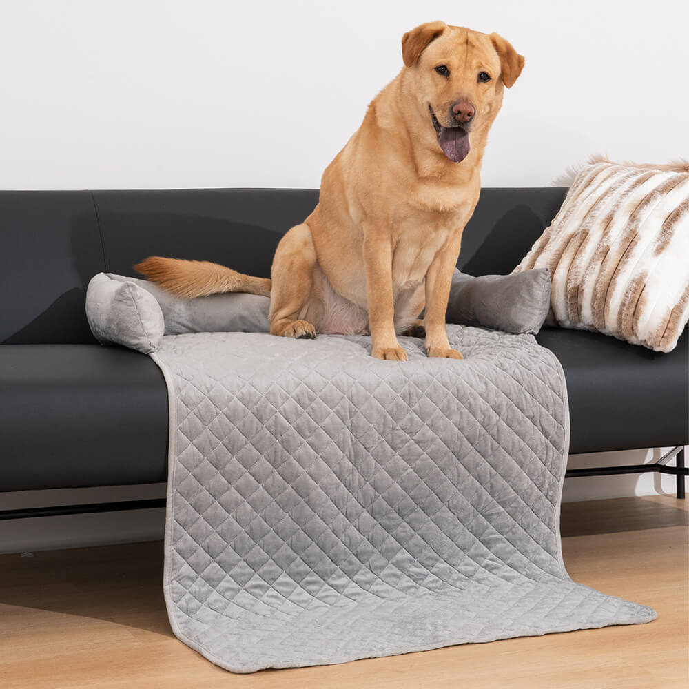 Protector de muebles calmante impermeable, funda para sofá cama para perros