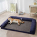 Faux Fleece & Suede Full Support Orthopedic Dog Bed - FUNNYFUZZY